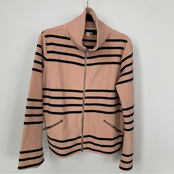 Salt Water Luxe striped Full Zip Blazer Jacket Size L - Picture 1 of 7